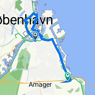 Amagerbrogade 5, Копенгаген до Kastrup Tværvej D 2, Kastrup