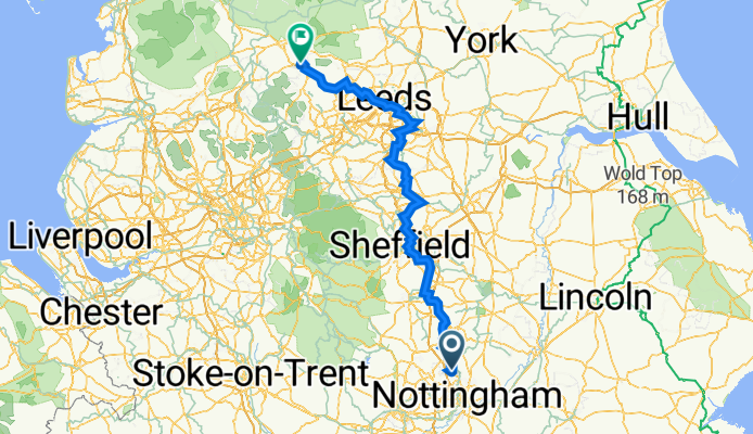 Wardens House, Beauvale Court, Nottingham to Silsden CP, Keighley