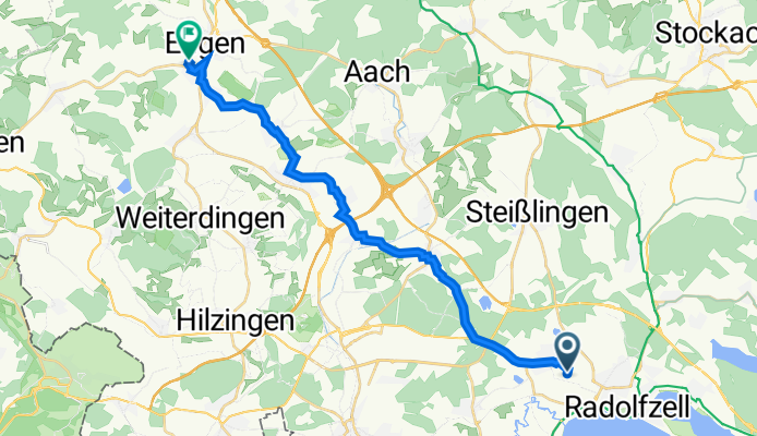 Im Wiesengrund 9, Radolfzell am Bodensee nach Am Zielhag 3, Engen
