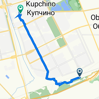 От Малая Балканская улица 53, Санкт-Петербург до Альпийский переулок дом 15, к. 3, Санкт-Петербург