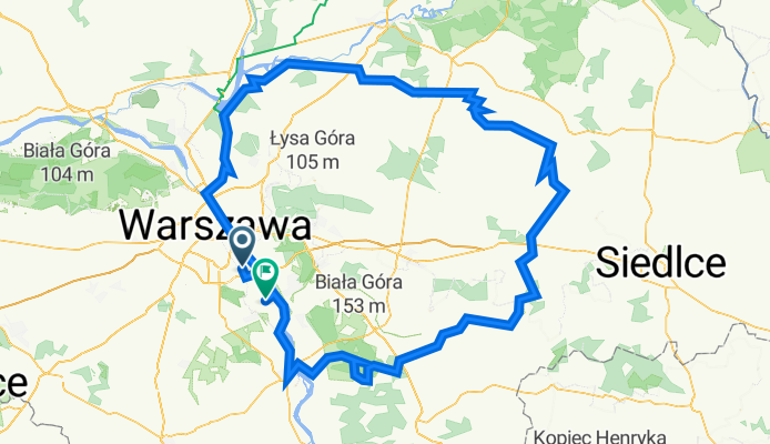 Przyczółkowa 394, Warszawa do Wspólna 160, Bielawa