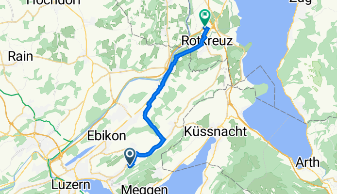 Talstrasse 6, Adligenswil to Forrenstrasse, Rotkreuz