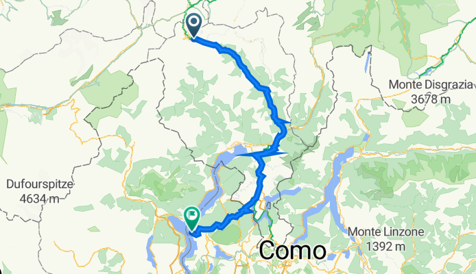 Alpenpässe Weg 28, Airolo nach Via Max Hotz 11, Leggiuno