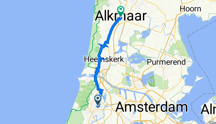 Spiegelstraat 9R, Haarlem to Mient 3A, Alkmaar
