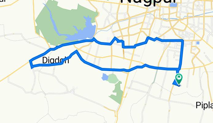 Shahu Nagar, Nagpur to Manewada - Besa Road, Nagpur