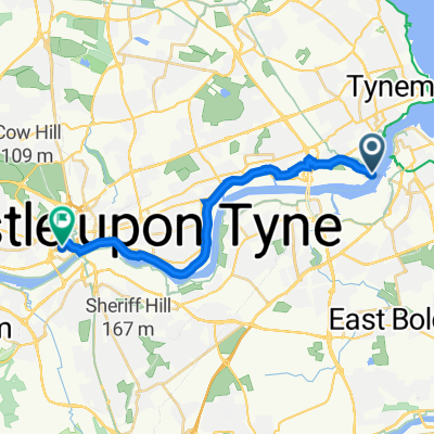10 DFDS N Shields to Newcastle Railway Station