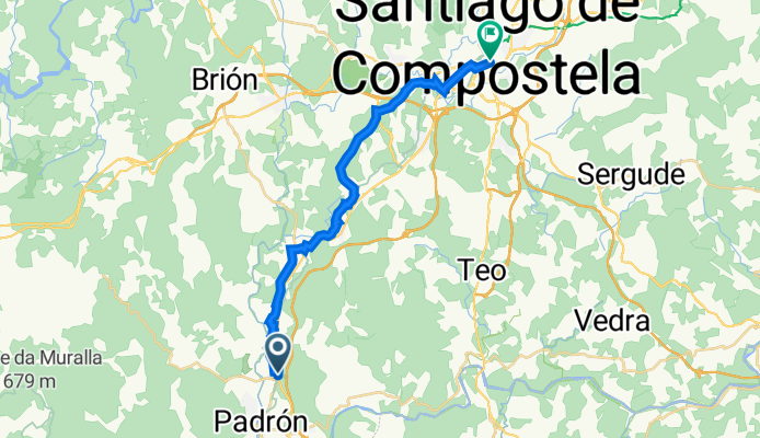 Lugar Quintans, 34, Padrón à Rúa de Laverde Ruiz, 4, Saint-Jacques-de-Compostelle