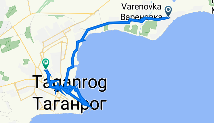 От Южная улица 1, Приморка до Котлостроительная улица 7 корпус 6, Таганрог