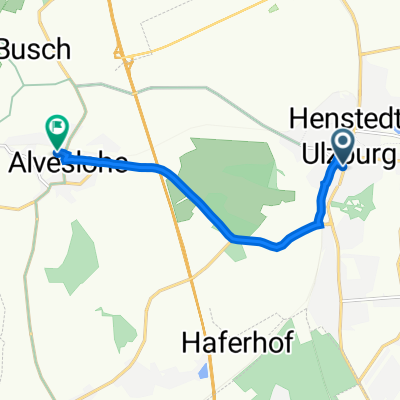 Hamburger Straße 30, Henstedt-Ulzburg nach Bahnhofstraße 4a, Alveslohe