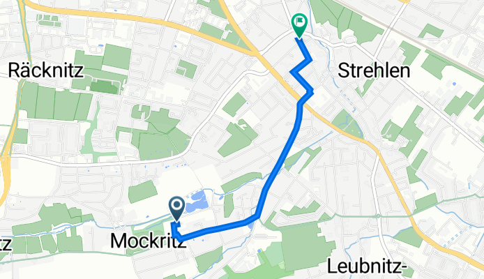 Boderitzer StraĂźe 30, Dresden nach Lockwitzer StraĂźe 1, Dresden