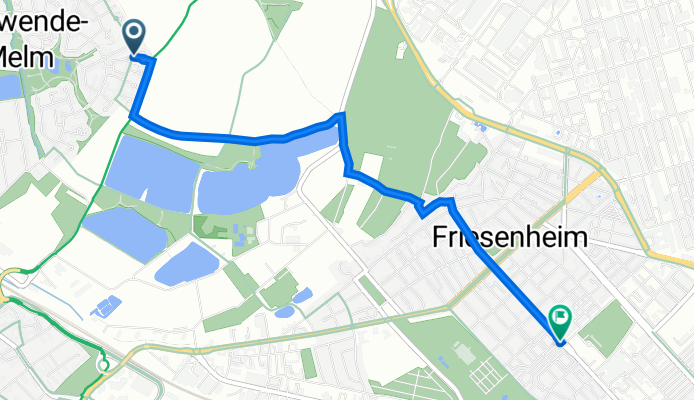 Christoph-Kröwerath-Straße 124, Ludwigshafen am Rhein nach Hohenzollernstraße 65, Ludwigshafen am Rhein