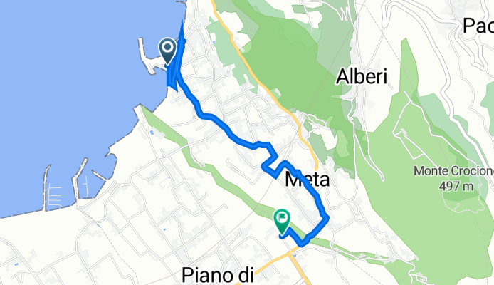 Via Gradoni dei Pescatori, Meta nach Piano di Sorrento