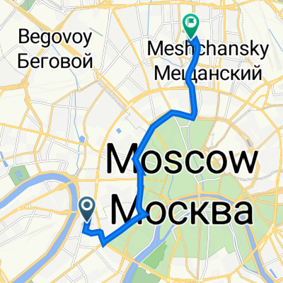 улица Плющиха, 27, Москва до Суворовская площадь, 2 с22, Москва