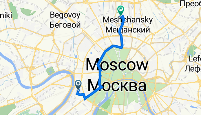 улица Плющиха, 27, Москва до Суворовская площадь, 2 с22, Москва