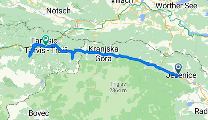 Dan 1 - Jesenice - Višarje - Trbiž
