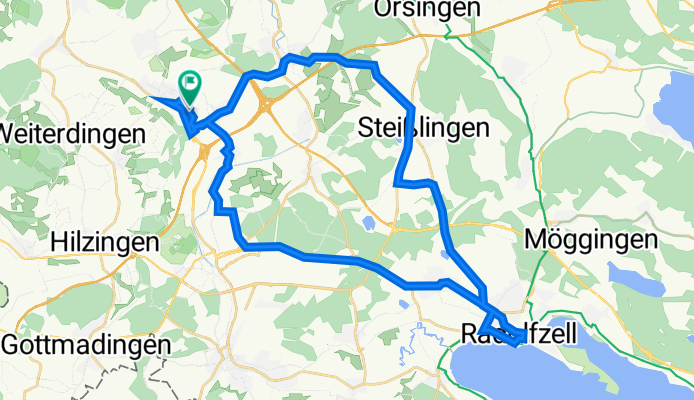 Im Kai 7, Mühlhausen-Ehingen nach Im Rohmen 111, Mühlhausen-Ehingen