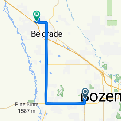South Stafford Avenue 280, Bozeman to Briar Place 424, Belgrade