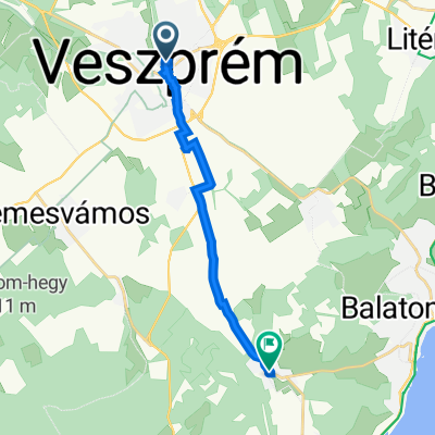 Jutasi út 2, Veszprém nach Fő utca 36, Felsőörs