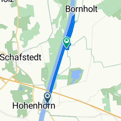 Pathen 2, Schafstedt nach Dorfstraße 57, Bornholt