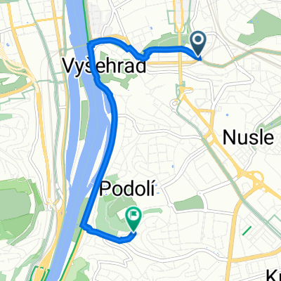 Sekaninova, Prague 2 to Pod Pekařkou 107/1, Prague 4