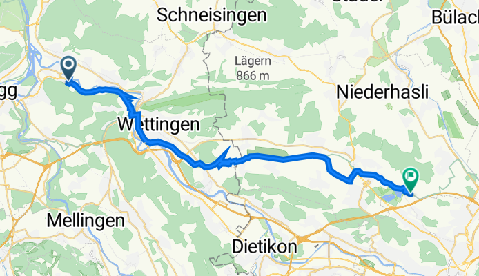 Baumgartenweg 1, Turgi nach Büsiseeweg, Zürich