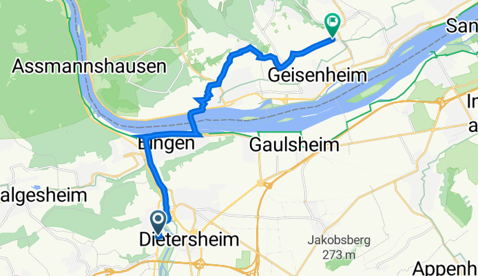 Bergstraße 2A, Münster-Sarmsheim nach Hohlweg 21, Geisenheim