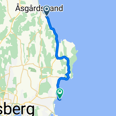 Åsgårdstrandsveien 606, Åsgårdstrand to Kyststi Karlsvika-Vallø, Tolvsrød