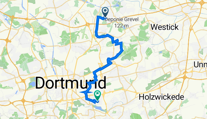 Oberbeckerweg 47, Lünen nach Kattowitzstraße 20, Dortmund