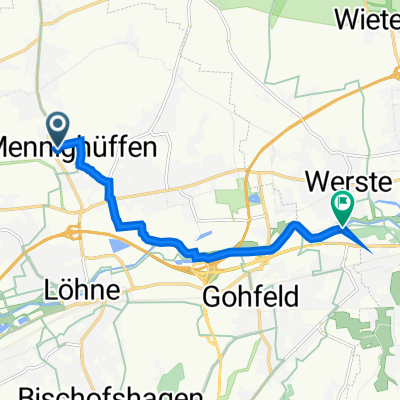An der Sporthalle 14, Löhne nach Sielallee 3, Bad Oeynhausen