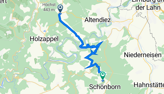 Gartenstraße, Hirschberg nach K 45, Schönborn