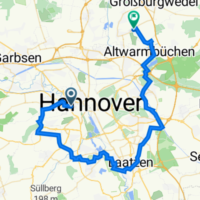 Fröbelstraße 15, Hannover nach Dorfstraße 53, Isernhagen