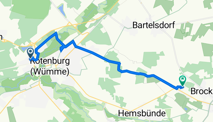 Weicheler Damm 4, Rotenburg nach Lütten Kamp 8, Brockel