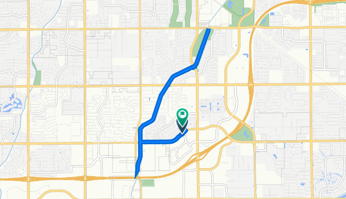 1365 E Frances Ln, Gilbert to 1456 E Pecos Rd, Gilbert
