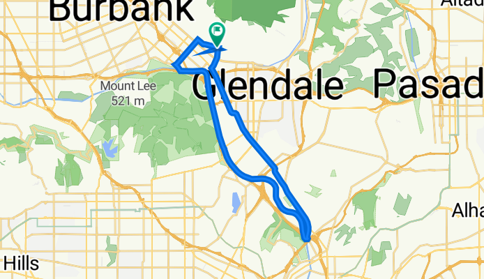 1247 Highland Ave, Glendale to 1247 Highland Ave, Glendale