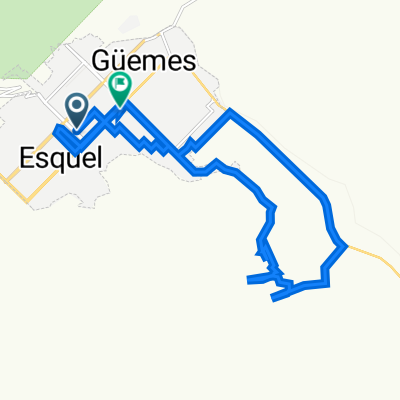 Ruta a Avenida Ameghino 1883, Esquel