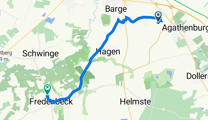 Hansestadt Stade, Stade nach Ulmenweg, Fredenbeck
