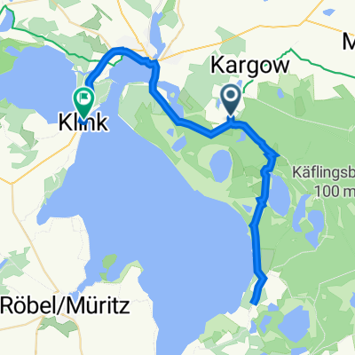 Damerower Straße 3, Kargow nach Hafenstraße 1, Klink