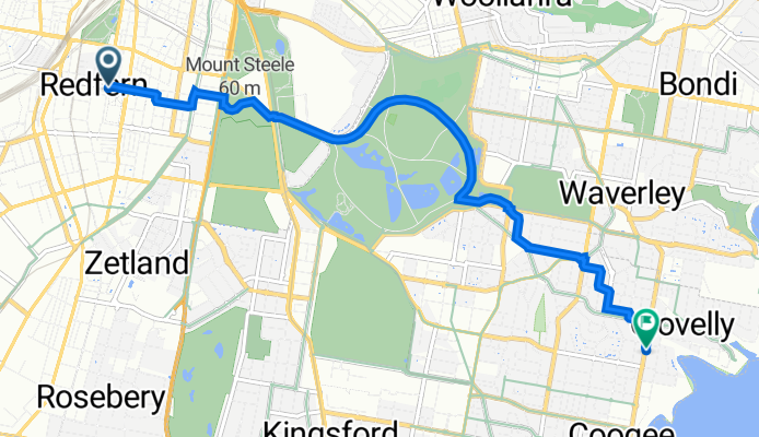 Redfern to 105 Arden St, Coogee