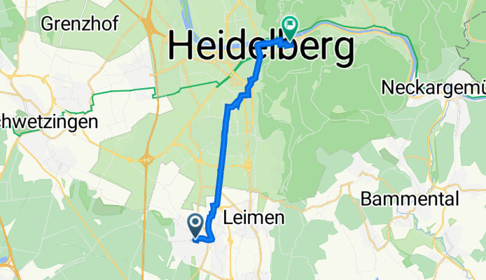 Kleegartenstraße 2, Sandhausen nach Altstadt, Heidelberg