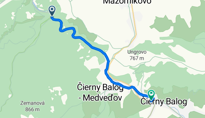 Dolná, Valaská až Závodie 5, Čierny Balog