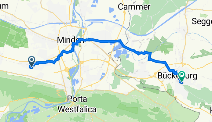 Hinterm Knappe 12, Minden nach Herminenstraße 20, Bückeburg