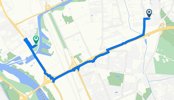 Lapońska 40, Warszawa do Jana Kowalczyka 16E, Warszawa