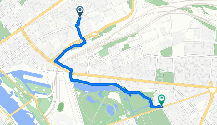 Radzymińska 10, Warsaw to Kinowa 19, Warsaw