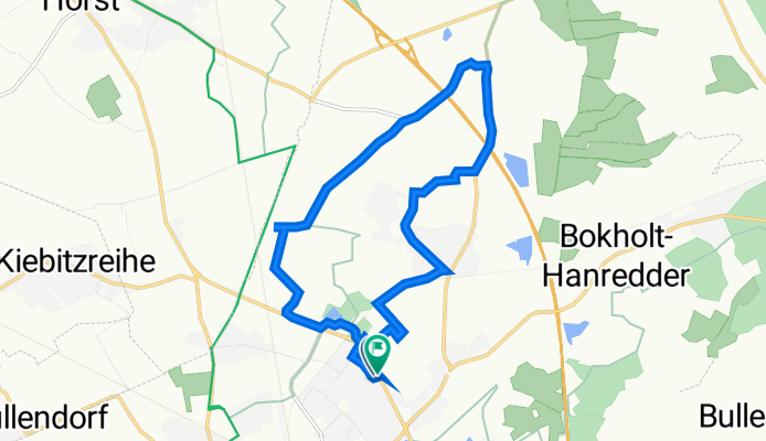 Bornhöftstraße 2, Elmshorn nach Friedrich-Engels-Straße 50A, Elmshorn
