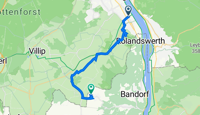 Kollgasse 1, Bonn nach Werthhovener Straße 8, Remagen