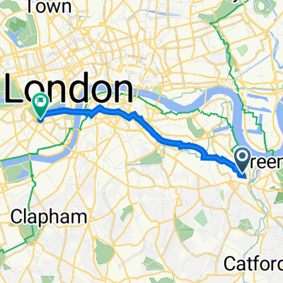 2 Tinderbox House, Octavius St, London to 75 Buckingham Palace Road, London