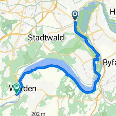 Westfalenstraße 2, Essen nach Ruhrtalstraße, Essen