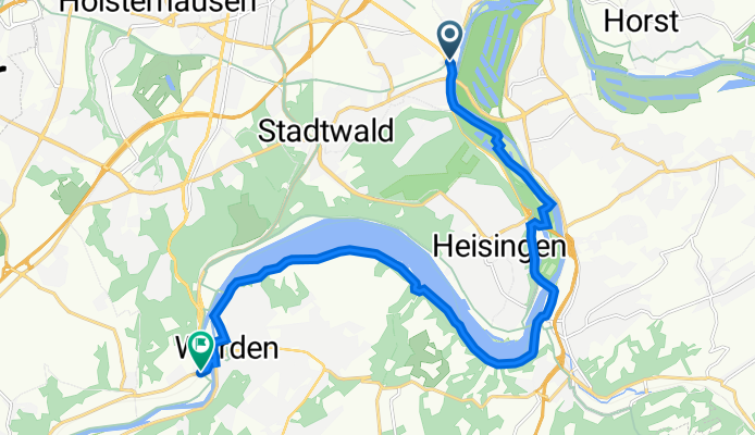 Westfalenstraße 2, Essen nach Ruhrtalstraße, Essen