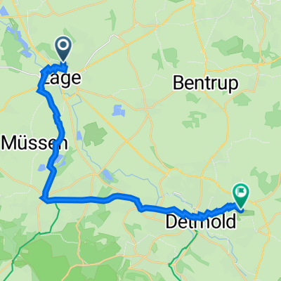 Auf der Lieth 14, Lage nach Im Fliegerhorst 13, Detmold