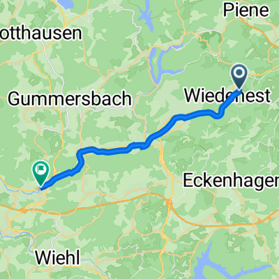 Pieper-Keller-Straße 1, Bergneustadt nach Dieringhauser Straße, Gummersbach